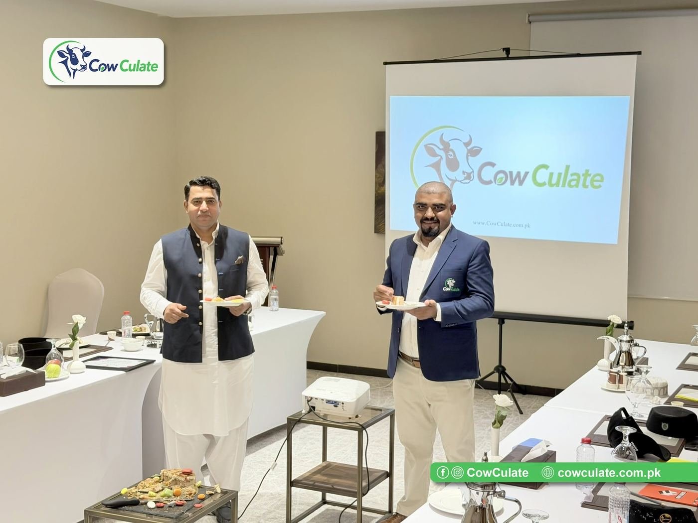 CowCulate leadership marking the company's official launch