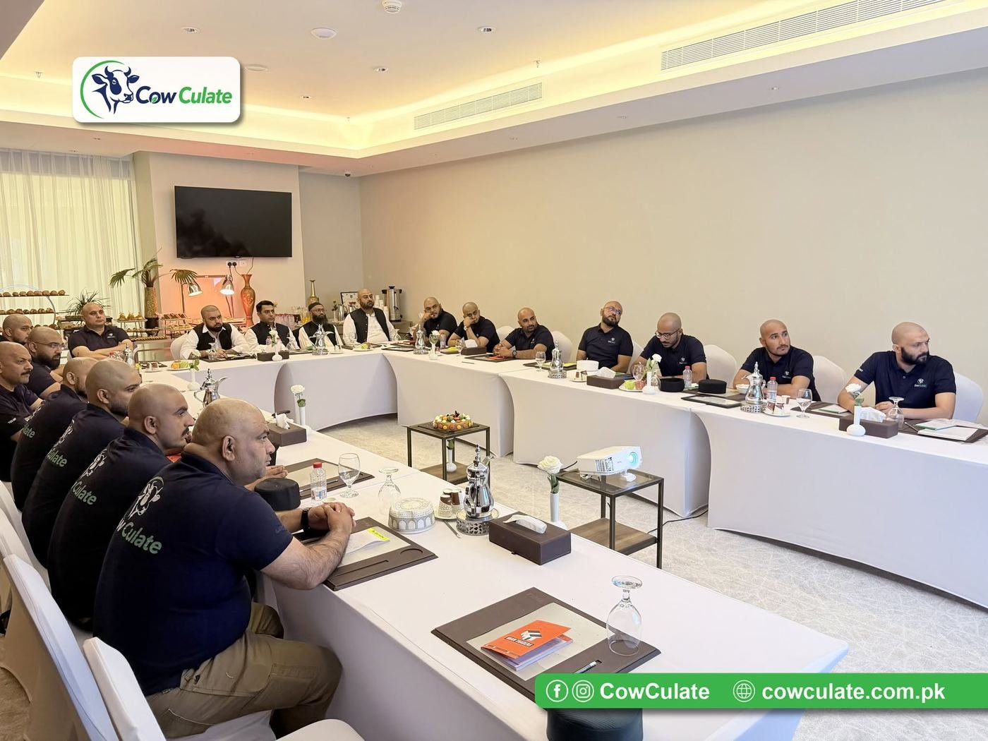 CowCulate team members attending the official company launch briefing